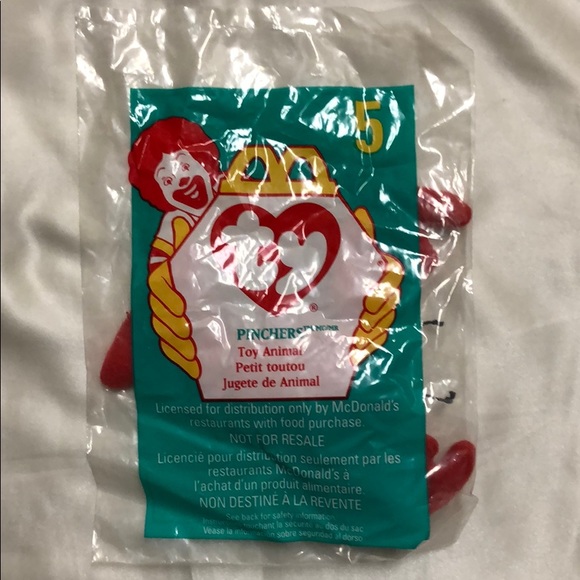 Ty Other - McDonalds #5 TY Teenie Beanie Babies “Pinchers”